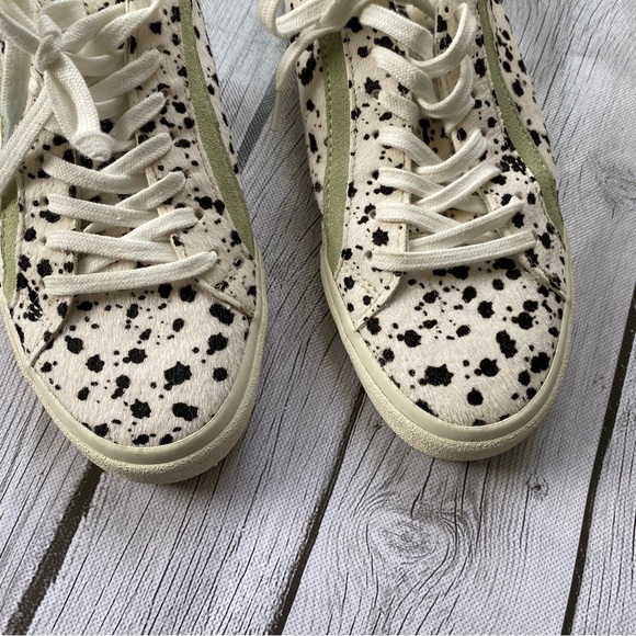 Madewell sidewalk low sneakers white Mint Black Dot Fur tennis shoes size 9.5 - Picture 9 of 10